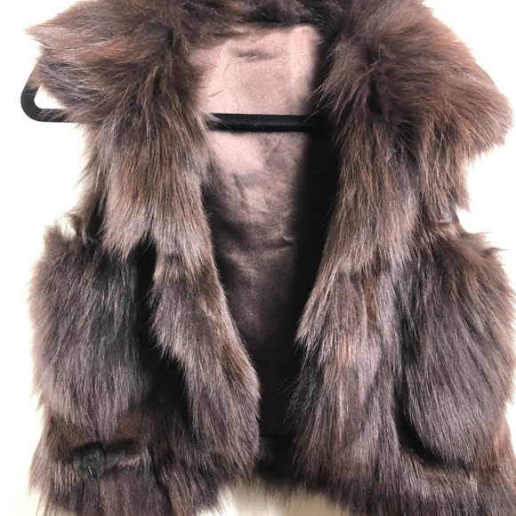 Rabbit Fur Little Brown Vest size M - Picture 6 of 11